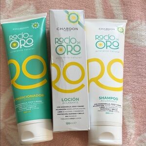 Magic Trio No bleach needChardon Rocío de Oro Lightening Shampoo -more blond?